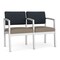 Lesro Lenox 2 Seat Tandem Seating W/ Arm, 43.5 in W 24.5 in L 32 in H LS2103 - alternate 1
